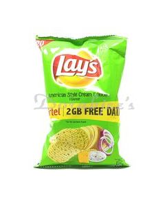 LAYS CHIPS  AMERICAN STYLE CREAM & ONION 70G