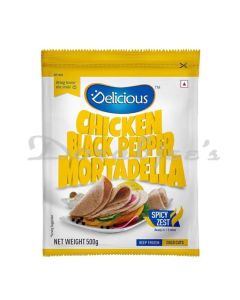 DELICIOUS FROZEN CHICKEN BLACK PEPPER MORTADELLA 500G