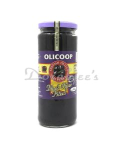 OLICOOP PITTED BLACK OLIVE 450G