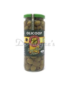 OLICOOP PITTED GREEN OLIVE 450G