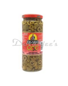 FIGARO GREEN OLIVE SLICE 450G