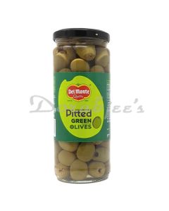 DEL MONTE PITTED GREEN OLIVES 450G