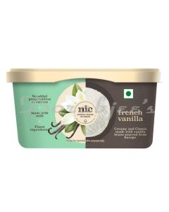 NIC ICE CREAM FRENCH VANILLA 500ML