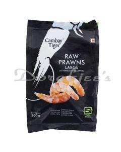 CAMBAY FROZEN TIGER PRAWNS LARGE DEVEINED CLEANED  300G