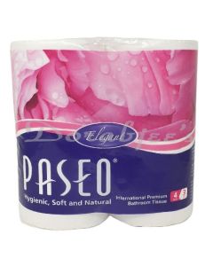 PASEO BATHROOM TOILET ROLLS PLAIN 4*1