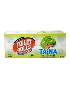 TAINA 2PLY ECO-FRIENDLY TOILET PAPER ROLL 10’S