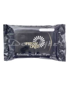 FRESH ONES WET WIPES BLACK DEO 20