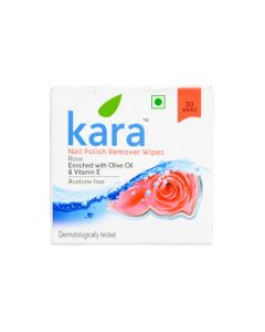 KARA NAIL POLISH REMOVER WET WIPES  ROSE