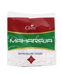 CLEEN MAHARAJA SUPER DELUXE TISSUES PAPER NAPKIN 50S