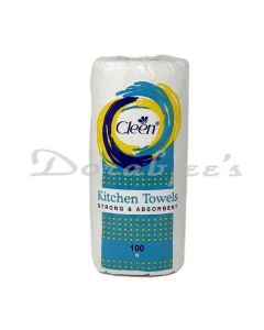 CLEEN KITCHEN TOWEL ROLL 100S