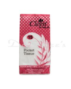 CLEEN MAX POCKET TISSUES 15S