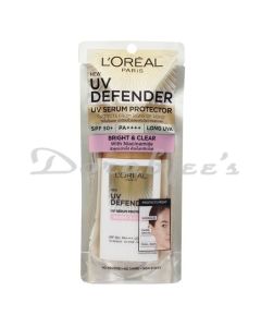 LOREAL UV DEFENDER SPF50+ BRIGHT & CLEAR SERUM PROTECTOR 50ML