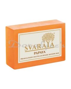 SVARAYA AYURVEDIC PAPAYA SOAP 100G