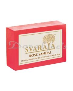 SVARAYA AYURVEDIC ROSE SANDAL SOAP 100G