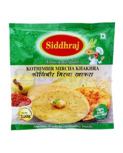 SIDDHRAJ KOTHAMBIR MIRCHA KHAKHRA 200G