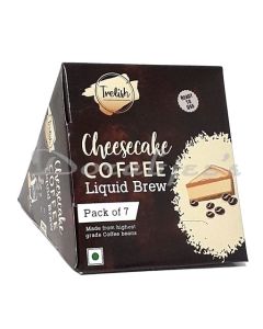 TRELISH CHEESECAKE COFFEE LIQUID BREW   BOX OF 7 SACHETS 186G