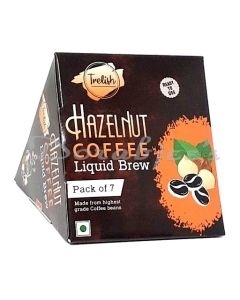 TRELISH HAZELNUT COFFEE LIQUID BREW   BOX OF 7 SACHETS 186G