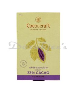 COCOACRAFT 32% COCOA WHITE CHOCOLATE COUVERTURE 210G