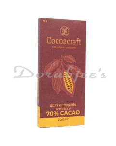 COCOACRAFT 70 COCOA BITTER SWEET DARK COOKING CHOCOLATE COVERTURE 80G