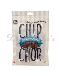 ABK CHIP CHOPS DOG FOOD BARBECUE HEARTS 70G MADE OF FRESH CHICKENMEAT AND FIBRE RICH IN PROTEINS.