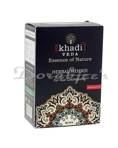 KHADI VEDA HERBAL BLACK MEHNDI HENNA POWDER FOR HAIR CONDITIONING ( 20GM X 5 ) 100GM EACH