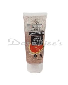 KHADI VEDA GRAPEFRUIT FACE WASH FOR ANTI-AGING & TAN REMOVAL 100ML