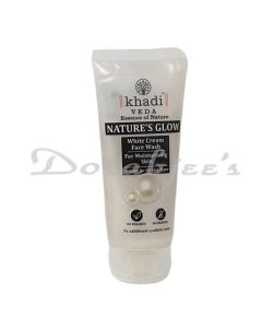 KHADI VEDA NATURE'S GLOW WHITE CREAM ALOEVERA FACE WASH FOR MOISTURIZING SKIN 100ML