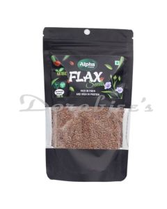 ALPHAFOODS NATURAL RAW FLAX SEEDS GLUTEN FRESS - 200 GMS