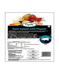 CAPELLA FROZEN PORK SALAMI WITH BLACK PEPPER 500G