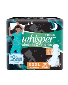 WHISPER ULTRA NIGHT SANITARY PADS  20   PACK OF 1