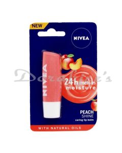 NIVEA FRUITY PEACH SHINE LIP BALM