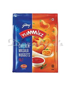 GODREJ YUMMIEZ FROZEN TANDOORI CHICKEN NUGGETS 400G