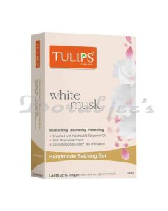 TULIPS BATHING BARS WHITE MUSK SOAP 125G