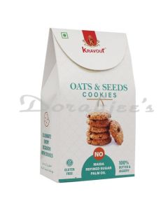 KRAVOUR GLUTEN FREE OATS AND SEEDS COOKIES 150G