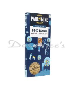 PAUL AND MIKE CHOCOLATE 99 DARK VEGAN CHOCOLATE 68G