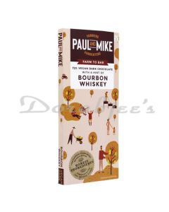 PAUL AND MIKE CHOCOLATE 64 DARK BOURBON WHISKEY 68G