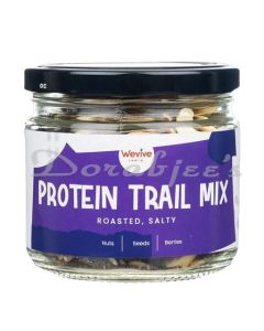 WEVIVE INDIA PROTEIN TRAIL MIX ROASTED SALTY 200G