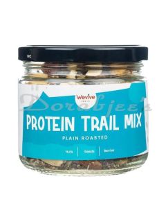 WEVIVE INDIA PROTEIN TRAIL MIX ROASTED PLAIN 200G