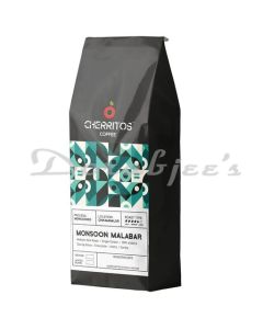 CHERRITOS FILTER COFFEE MONSOON MALABAR MEDIUM DARK ROAST ARABICA  ROASTED 500 G BEANS