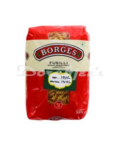 BORGES PASTA FUSILLI DURUM 500G