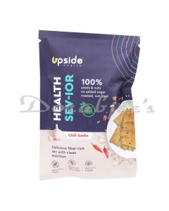 UPSIDE HEALTH GLUTEN FREE SEV RIBBONS 45G CHILLI GARLIC   VEGAN   GLUTEN FREE   ALL NATURAL