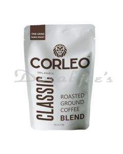 CORLEO CLASSIC FINE GRIND DARK ROAST ARABICA GROUND COFFEE AEROPRESS ESPRESSO HOT BREW 250G