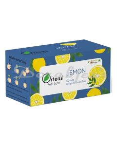 ORTEAS COOLING LEMON GREEN TEA FRESH LEMON PEEL ORIGINAL DARJEELING GREEN TEA 20 TEA BAG 40G