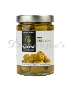 SPG GREEN EXTRA BIG OLIVES PITTED 580 G