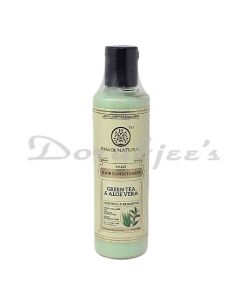 KHADI NATURAL GREEN TEA & ALOE VERA SOOTHING & RENEWING HAIR CONDITIONER 210ML