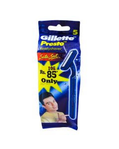 GILLETTE PRESTO SHAVING BLADES 5S POUCH