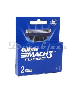 GILLETTE MACH 3 TURBO SHAVING CARTRIDGES 2S