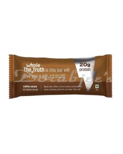 THE WHOLE TRUTH COFFEE COCOA PROTEIN BAR ENERGY BAR 67 G