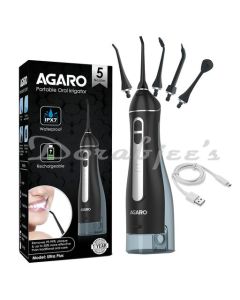 AGARO ULTRA PLUS ORAL IRRIGATOR ELECTRIC TOOTH BRUSH 300ML BLACK