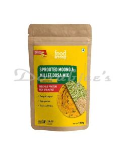 FOODSTRONG READY TO COOK SPROUTED MOONG DOSA MIX  CLASSIC SALTED  150 G